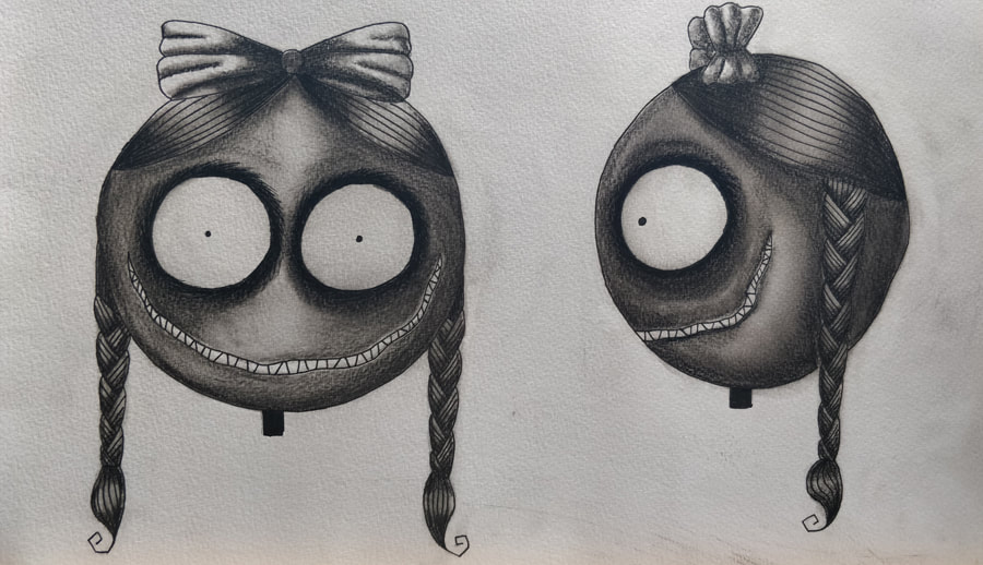 Sam Haynes' original sketch design for Jill